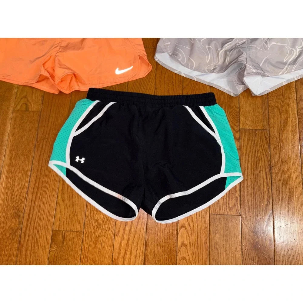 Nike Under Armour Old Navy Womens Running Shorts Bundle Small Orange Grey Black